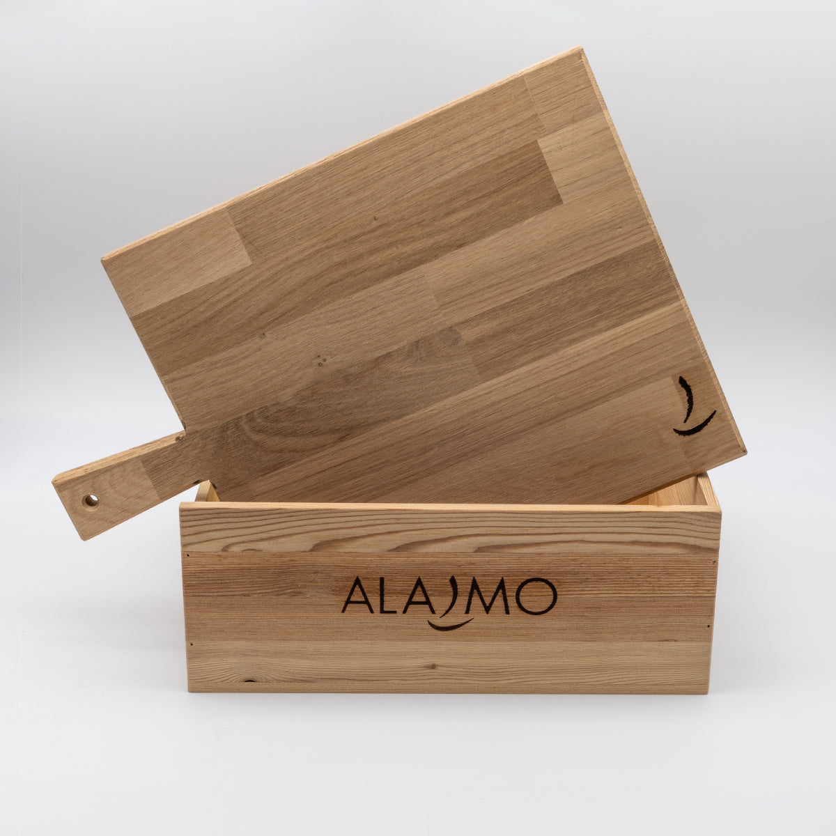 COFFRET CADEAU ALAJMO | COFFRET EN BOIS AVEC PLANCHE À DÉCOUPER